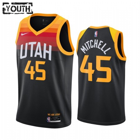 Maglia NBA Utah Jazz Donovan Mitchell 45 2020-21 City Edition Swingman - Bambino